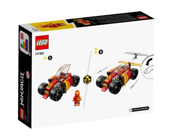 Конструктор LEGO Ninjago Гоночный автомобиль ниндзя Кая EVO 94 детали (71780), изображение 5