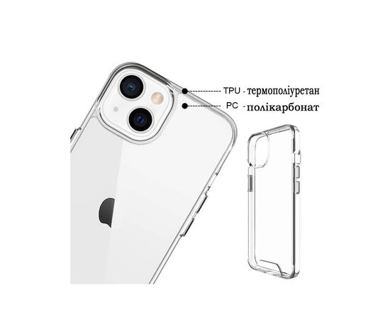 Чехол для моб. телефона BeCover Space Case Apple iPhone 14 Transparancy (708581), изображение 3
