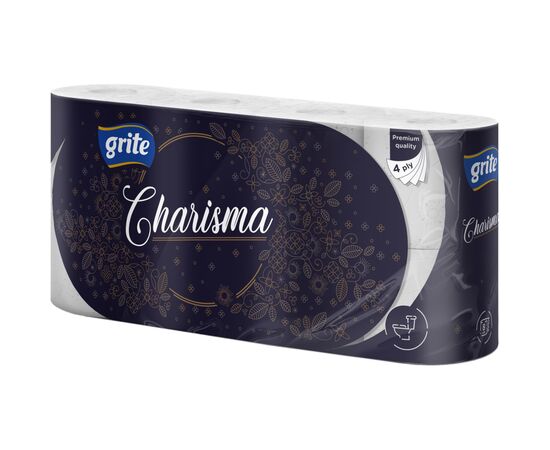Туалетная бумага Grite Charisma 4 слоя 8 рулонов (4770023348828)