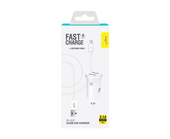 Зарядное устройство Piko CC-312 (2USB3,1A) + Lightning cable (1283126538810), изображение 2 Зарядное устройство Piko CC-312 (2USB3,1A) + Lightning cable (1283126538810), изображение 2