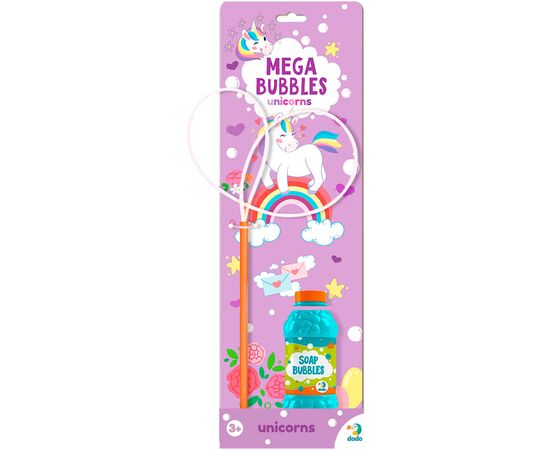 Мильні бульбашки DoDo Mega Bubbles Єдиноріжки 450 мл (300244)