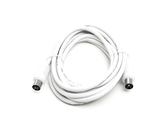 Кабель телевизионный AV 75 Ом, 3.0 м, white PowerPlant (CA911943)