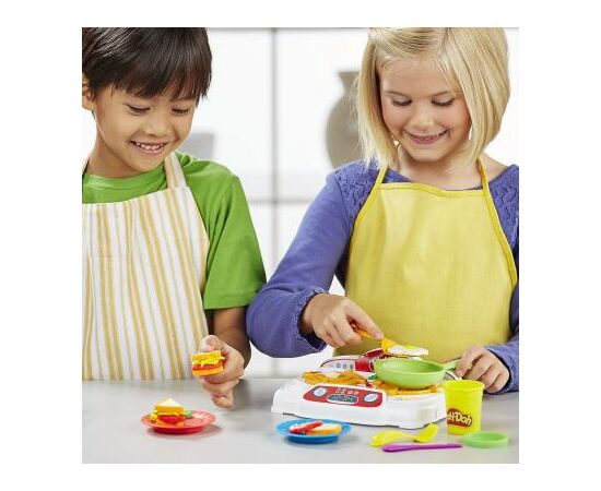 Набор для творчества Hasbro Play-Doh Кухонная плита (B9014), изображение 7 Набор для творчества Hasbro Play-Doh Кухонная плита (B9014), изображение 7