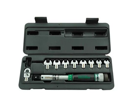 Ключ Toptul динамометрический 3/8" с головками 10 шт. (GAAI1001)