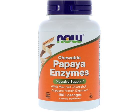 Травы Now Foods Пищеварительные Ферменты Папаи, Papaya Enzymes, 180 таблеток (NOW-02970)