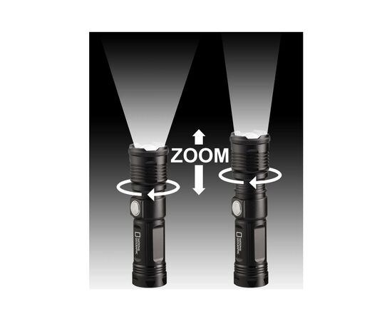 Ліхтар National Geographic Iluminos Led Zoom Flashlight 1000 (930143), зображення 6 Ліхтар National Geographic Iluminos Led Zoom Flashlight 1000 (930143), зображення 6
