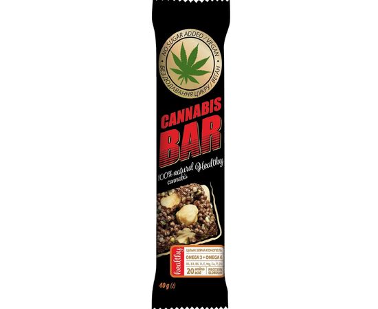 Витаминно-минеральный комплекс Вітапак Cannabis Bar с фундуком + семена каннабиса 40г (4820113926174)