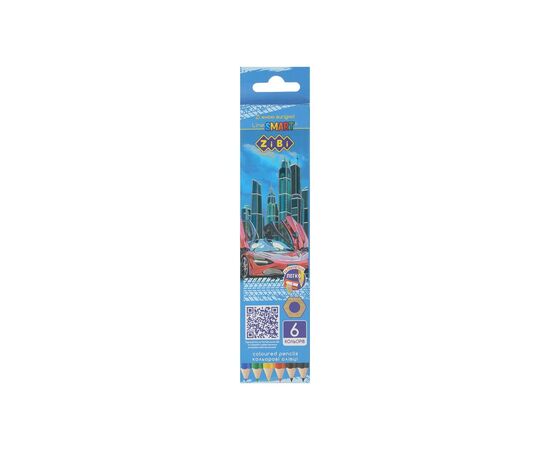 Карандаши цветные ZiBi шестигранные 6 цветов (ZB.2445)