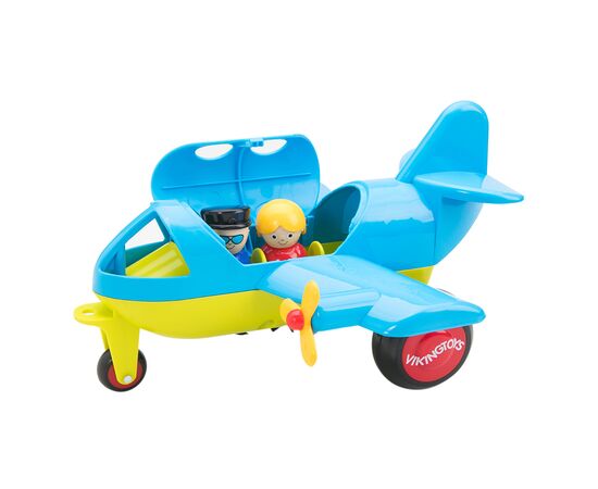 Спецтехніка Viking Toys Літак з 2 фігурками у яскравому кольорі (701270)