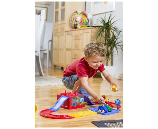 Игровой набор Viking Toys парковка с дорогой и техникой (45540), изображение 4 Игровой набор Viking Toys парковка с дорогой и техникой (45540), изображение 4