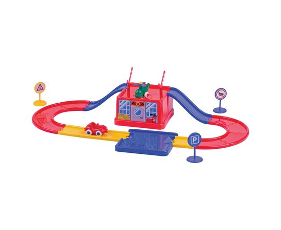 Игровой набор Viking Toys парковка с дорогой и техникой (45540)