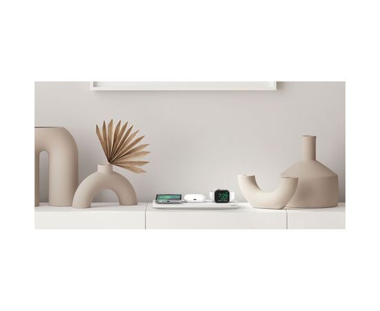 Зарядное устройство Belkin 3in1 MagSafe, white (WIZ016VFWH), изображение 2 Зарядное устройство Belkin 3in1 MagSafe, white (WIZ016VFWH), изображение 2