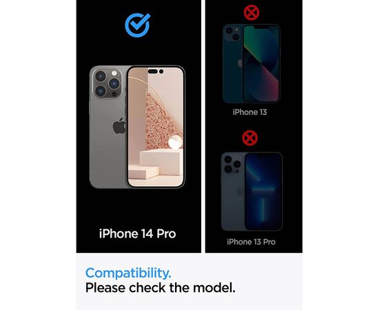 Стекло защитное Spigen Apple Iphone 14 Pro Glas tR Align Master FC (2 Pack), Black (AGL05216), изображение 3 Стекло защитное Spigen Apple Iphone 14 Pro Glas tR Align Master FC (2 Pack), Black (AGL05216), изображение 3