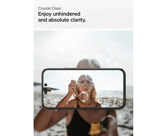 Стекло защитное Spigen Apple Iphone 14 Pro Glas tR Align Master FC (2 Pack), Black (AGL05216), изображение 7 Стекло защитное Spigen Apple Iphone 14 Pro Glas tR Align Master FC (2 Pack), Black (AGL05216), изображение 7