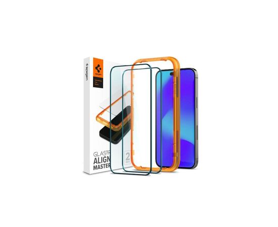 Стекло защитное Spigen Apple Iphone 14 Pro Glas tR Align Master FC (2 Pack), Black (AGL05216)