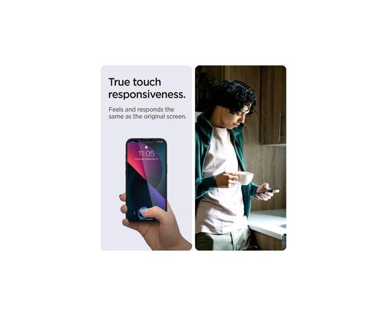 Стекло защитное Spigen Apple Iphone 14/13 Pro/13 tR EZ Fit Transparency Sensor Open ( (AGL03385), изображение 7 Стекло защитное Spigen Apple Iphone 14/13 Pro/13 tR EZ Fit Transparency Sensor Open ( (AGL03385), изображение 7