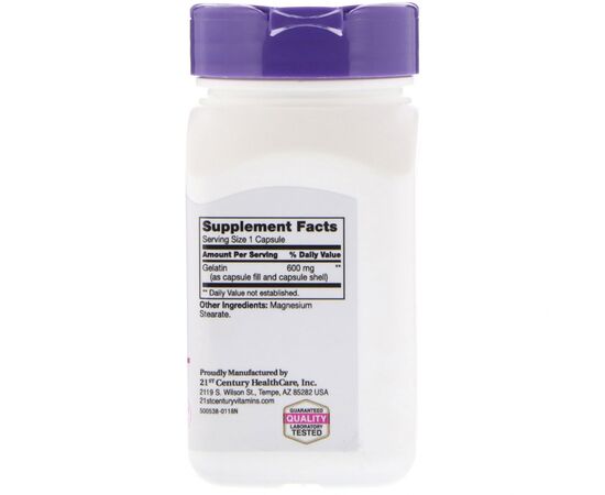 Витаминно-минеральный комплекс 21st Century Желатин, Gelatin, 600 мг, 100 капсул (CEN-22663), изображение 2 Витаминно-минеральный комплекс 21st Century Желатин, Gelatin, 600 мг, 100 капсул (CEN-22663), изображение 2