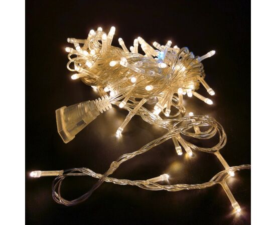 Гирлянда Novogod`ko нить, 100 LED, теплый белый, 5 м, мерцание (973764)