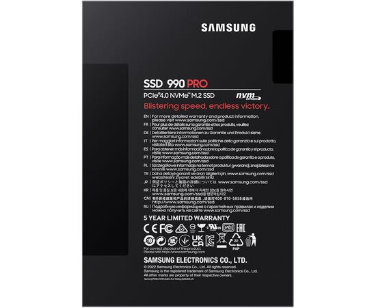 Накопитель SSD M.2 2280 1TB Samsung (MZ-V9P1T0BW), изображение 5 Накопитель SSD M.2 2280 1TB Samsung (MZ-V9P1T0BW), изображение 5