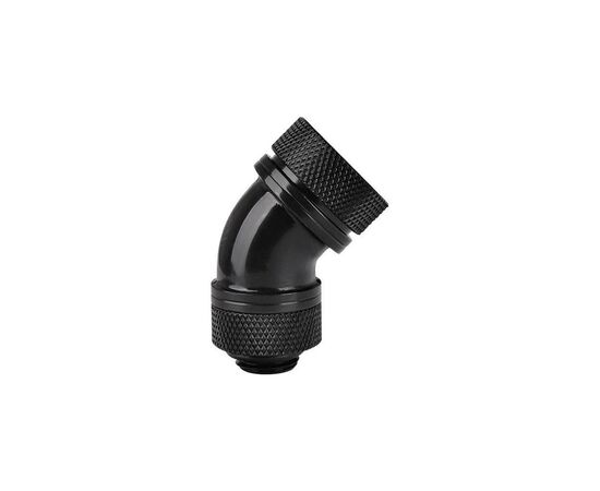 Фитинг для СВО ThermalTake Pacific G1/4 PETG Tube 45-Degree Compression 16mm OD Black (CL-W096-CA00BL-A)
