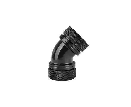 Фітинг для СВО ThermalTake Pacific G1/4 PETG Tube 45-Degree Dual Compression 16mm OD Black (CL-W098-CA00BL-A)
