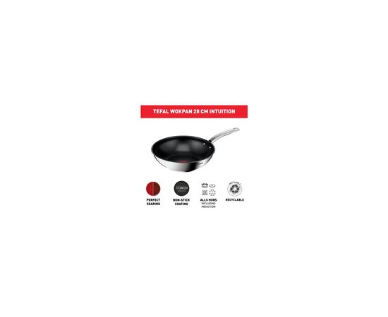 Сковорода Tefal Intuition Wok 28 см (B8171944), зображення 6 Сковорода Tefal Intuition Wok 28 см (B8171944), зображення 6