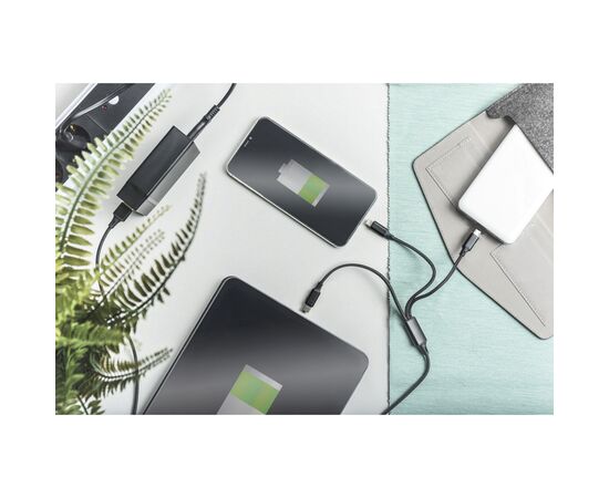 Дата кабель USB 2.0 AM to Lightning + Micro 5P + Type-C 1.0m charge only Digitus (AK-300160-010-S), изображение 2 Дата кабель USB 2.0 AM to Lightning + Micro 5P + Type-C 1.0m charge only Digitus (AK-300160-010-S), изображение 2