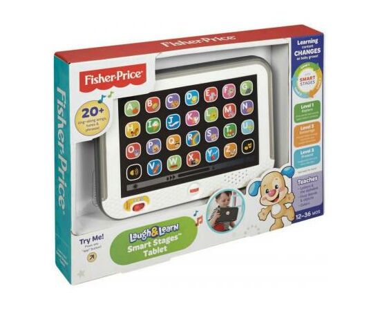 Развивающая игрушка Fisher-Price Умный планшет с технологией Smart Stages (рус.) (DHY54), изображение 2 Развивающая игрушка Fisher-Price Умный планшет с технологией Smart Stages (рус.) (DHY54), изображение 2