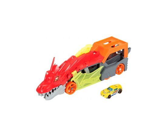 Ігровий набір Hot Wheels Вантажівка-транспортер "Паща дракона" (GTK42)