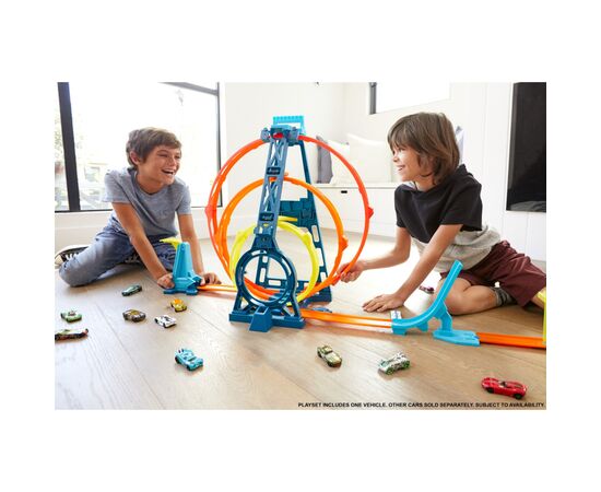 Автотрек Hot Wheels Тройная петля (GLC96), изображение 8 Автотрек Hot Wheels Тройная петля (GLC96), изображение 8