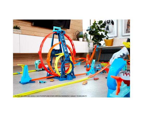 Автотрек Hot Wheels Тройная петля (GLC96), изображение 9 Автотрек Hot Wheels Тройная петля (GLC96), изображение 9