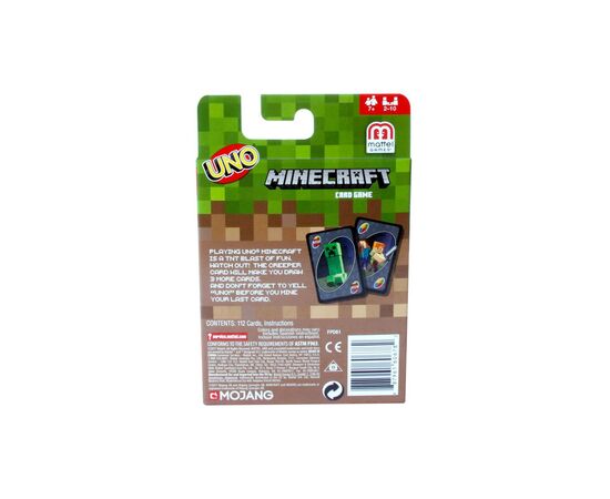 Настольная игра UNO Minecraft (FPD61), изображение 2 Настольная игра UNO Minecraft (FPD61), изображение 2