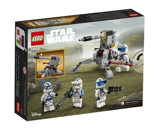 Конструктор LEGO Star Wars Бойовий загін бійців-клонів 501-го легіону 119 деталей (75345), зображення 5 Конструктор LEGO Star Wars Бойовий загін бійців-клонів 501-го легіону 119 деталей (75345), зображення 5
