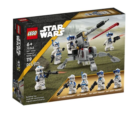 Конструктор LEGO Star Wars Боевой отряд бойцов-клонов 501-го легиона 119 деталей (75345)