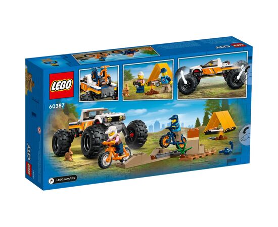 Конструктор LEGO City Приключения на внедорожнике 4x4 252 детали (60387), изображение 9 Конструктор LEGO City Приключения на внедорожнике 4x4 252 детали (60387), изображение 9