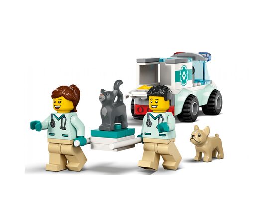 Конструктор LEGO City Фургон ветеринарной скорой помощи 58 деталей (60382), изображение 4 Конструктор LEGO City Фургон ветеринарной скорой помощи 58 деталей (60382), изображение 4