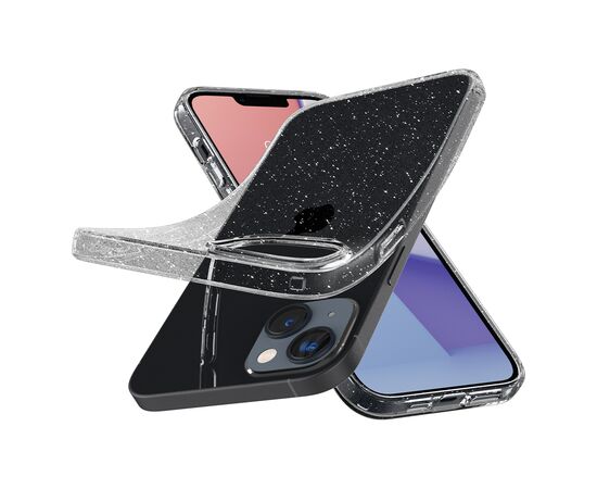 Чехол для моб. телефона Spigen Apple iPhone 14 Liquid Crystal Glitter, Crystal Quartz (ACS05034), изображение 7 Чехол для моб. телефона Spigen Apple iPhone 14 Liquid Crystal Glitter, Crystal Quartz (ACS05034), изображение 7