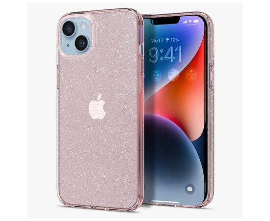 Чехол для моб. телефона Spigen Apple iPhone 14 Liquid Crystal Glitter, Rose Quartz (ACS05035), изображение 3 Чехол для моб. телефона Spigen Apple iPhone 14 Liquid Crystal Glitter, Rose Quartz (ACS05035), изображение 3