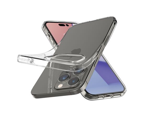 Чехол для моб. телефона Spigen Apple iPhone 14 Pro Liquid Crystal, Crystal Clear (ACS04953), изображение 3 Чехол для моб. телефона Spigen Apple iPhone 14 Pro Liquid Crystal, Crystal Clear (ACS04953), изображение 3