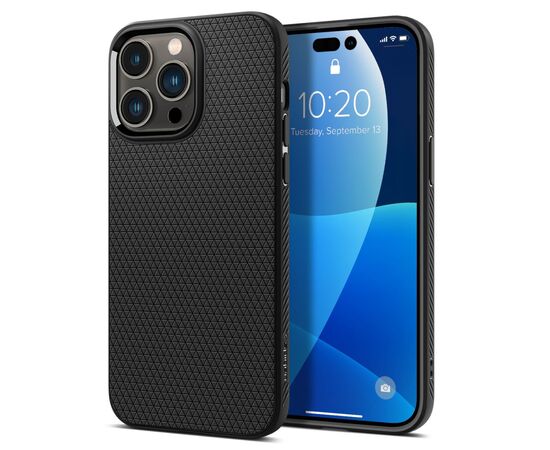 Чехол для моб. телефона Spigen Apple iPhone 14 Pro Max Liquid Air, Matte Black (ACS04813), изображение 5