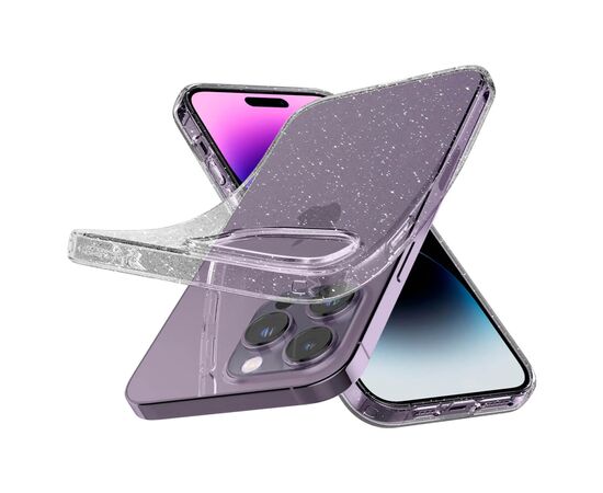 Чехол для моб. телефона Spigen Apple iPhone 14 Pro Max Liquid Crystal Glitter, Crystal Quartz (ACS04810), изображение 4 Чехол для моб. телефона Spigen Apple iPhone 14 Pro Max Liquid Crystal Glitter, Crystal Quartz (ACS04810), изображение 4