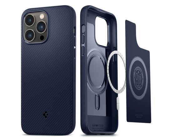 Чехол для моб. телефона Spigen Apple Iphone 14 Pro Max Mag Armor MagFit, Navy Blue (ACS04845), изображение 5 Чехол для моб. телефона Spigen Apple Iphone 14 Pro Max Mag Armor MagFit, Navy Blue (ACS04845), изображение 5