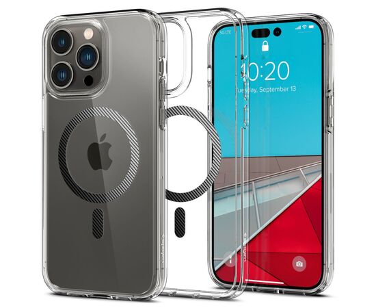 Чехол для моб. телефона Spigen Apple Iphone 14 Pro Max Ultra Hybrid MagFit, Carbon Fiber (ACS04827), изображение 3 Чехол для моб. телефона Spigen Apple Iphone 14 Pro Max Ultra Hybrid MagFit, Carbon Fiber (ACS04827), изображение 3