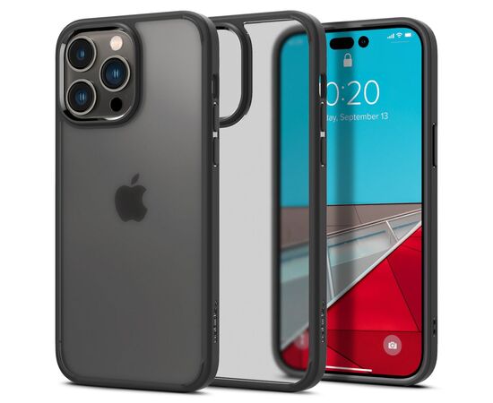 Чехол для моб. телефона Spigen Apple Iphone 14 Pro Max Ultra Hybrid, Frost Black (ACS04824), изображение 2 Чехол для моб. телефона Spigen Apple Iphone 14 Pro Max Ultra Hybrid, Frost Black (ACS04824), изображение 2