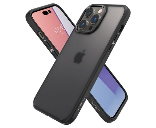Чехол для моб. телефона Spigen Apple Iphone 14 Pro Max Ultra Hybrid, Frost Black (ACS04824), изображение 4 Чехол для моб. телефона Spigen Apple Iphone 14 Pro Max Ultra Hybrid, Frost Black (ACS04824), изображение 4