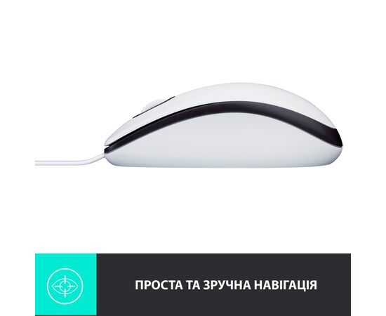 Мышка Logitech M100 USB White (910-006764), изображение 5 Мышка Logitech M100 USB White (910-006764), изображение 5