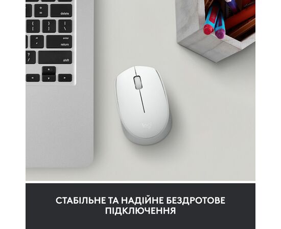 Мышка Logitech M171 White (910-006867), изображение 2 Мышка Logitech M171 White (910-006867), изображение 2