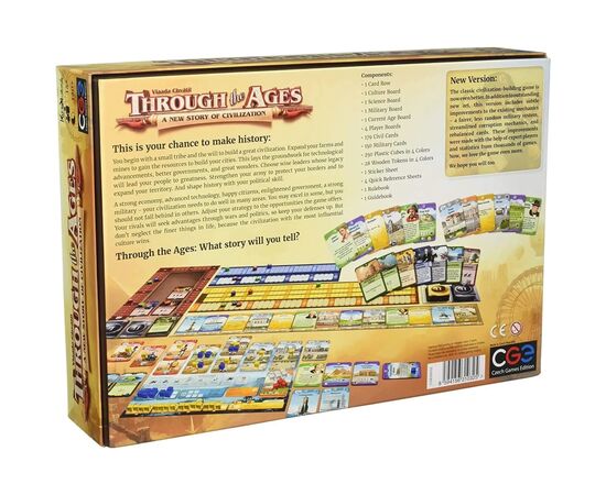 Настольная игра Czech Games Edition Through the Ages: A New Story of Civilization (CGE00032), изображение 6 Настольная игра Czech Games Edition Through the Ages: A New Story of Civilization (CGE00032), изображение 6