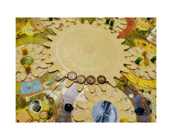 Настольная игра Czech Games Edition Tzolk'in: The Mayan Calendar(Цолкин. Календарь майя) (CGE00019), изображение 2 Настольная игра Czech Games Edition Tzolk'in: The Mayan Calendar(Цолкин. Календарь майя) (CGE00019), изображение 2