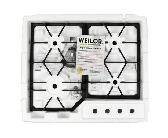 Варочная поверхность Weilor GM 604 WH, изображение 9 Варочная поверхность Weilor GM 604 WH, изображение 9